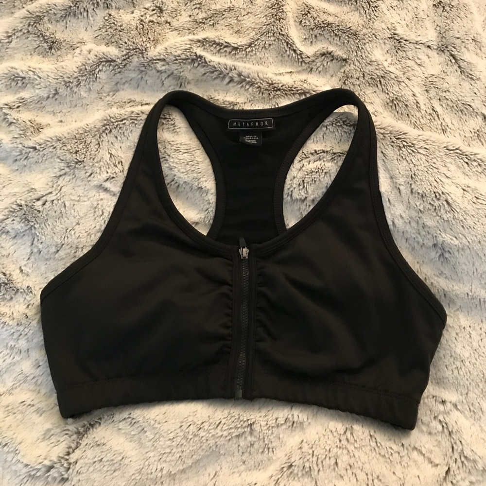 Black Sports Bra Size Medium